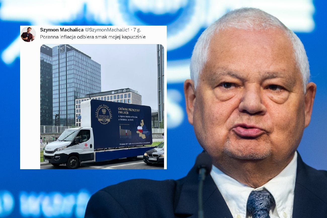 Adam Glapiński, furgonetka NBP.