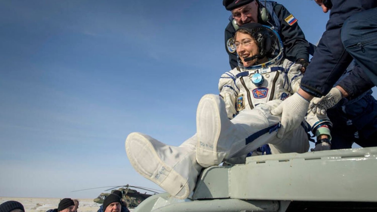 Christina Koch spędziła w kosmosie aż 328 dni.
