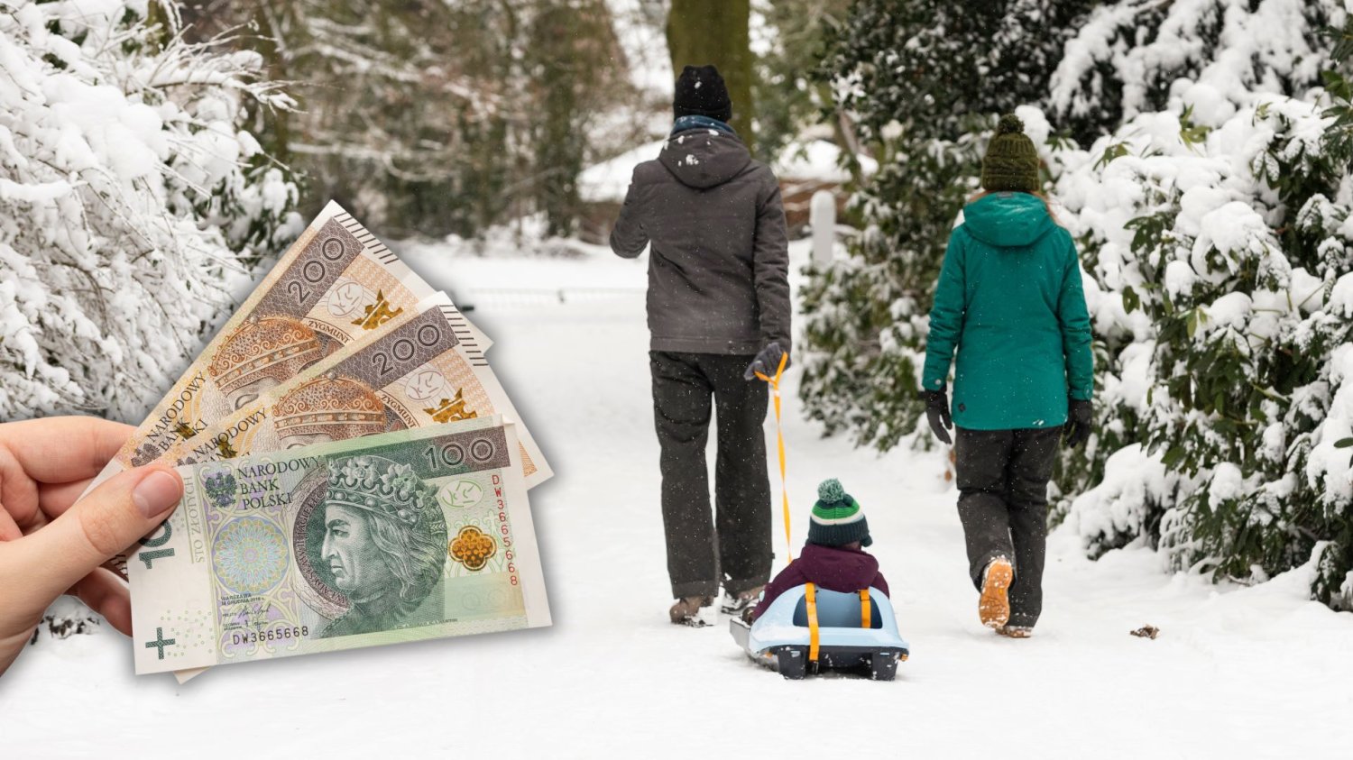 Błędy w uldze na dziecko w rozliczeniu PIT. Jeden fałszywy ruch i tracisz pieniądze. Rodzice z dzieckiem, plik banknotów.