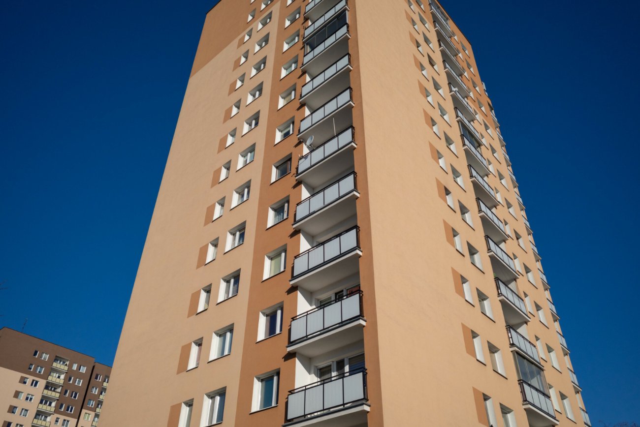 Blok na warszawskim Gocławiu