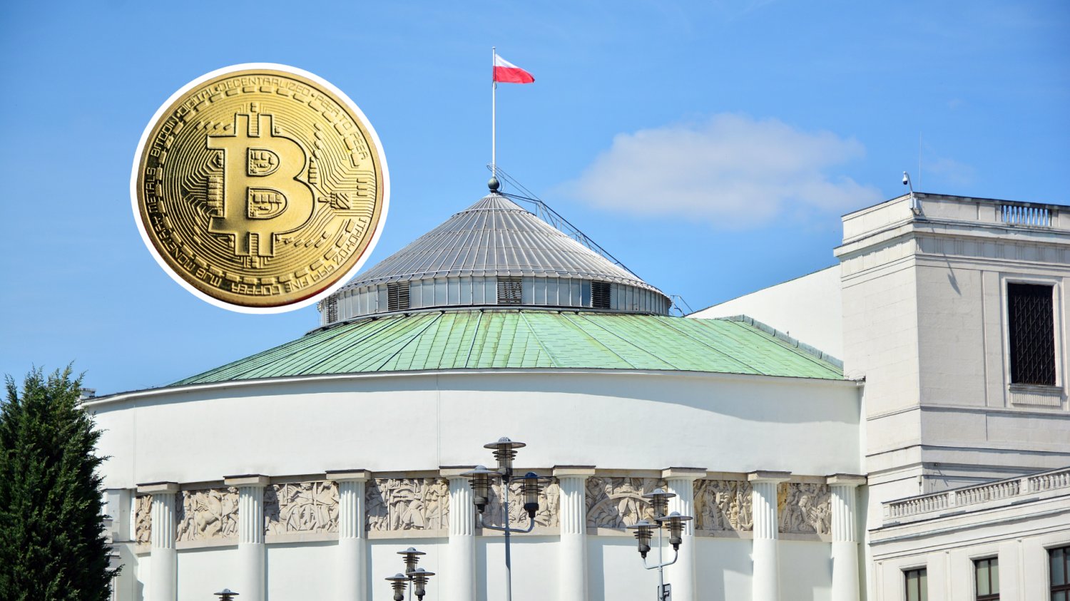 Sejm i logo BTC