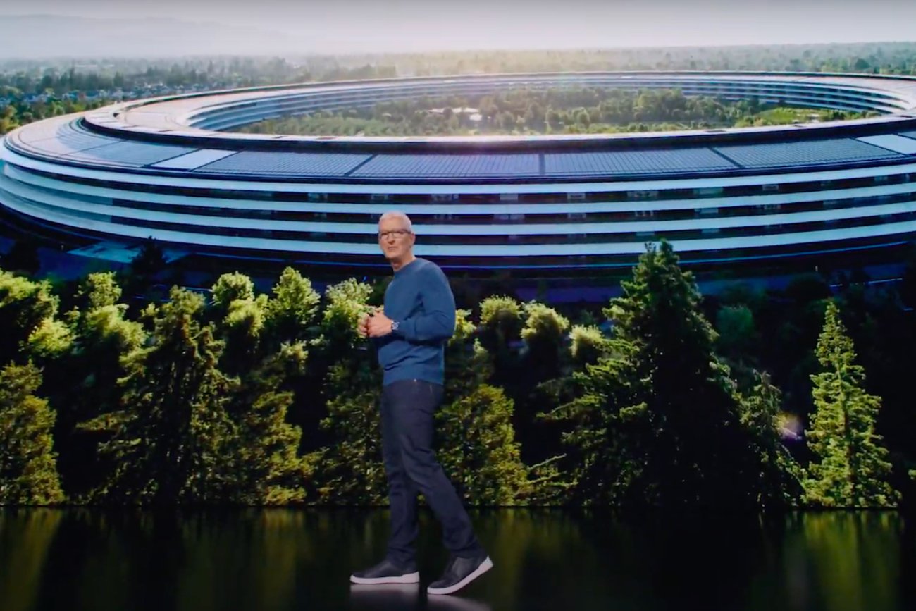 Tim Cook na konferencji Apple Event 2021