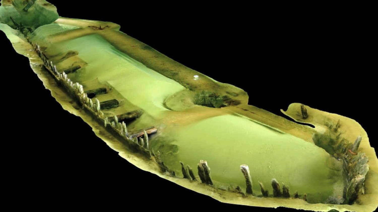 Model wraku "Portowiec" z Zatoki Gdańskiej