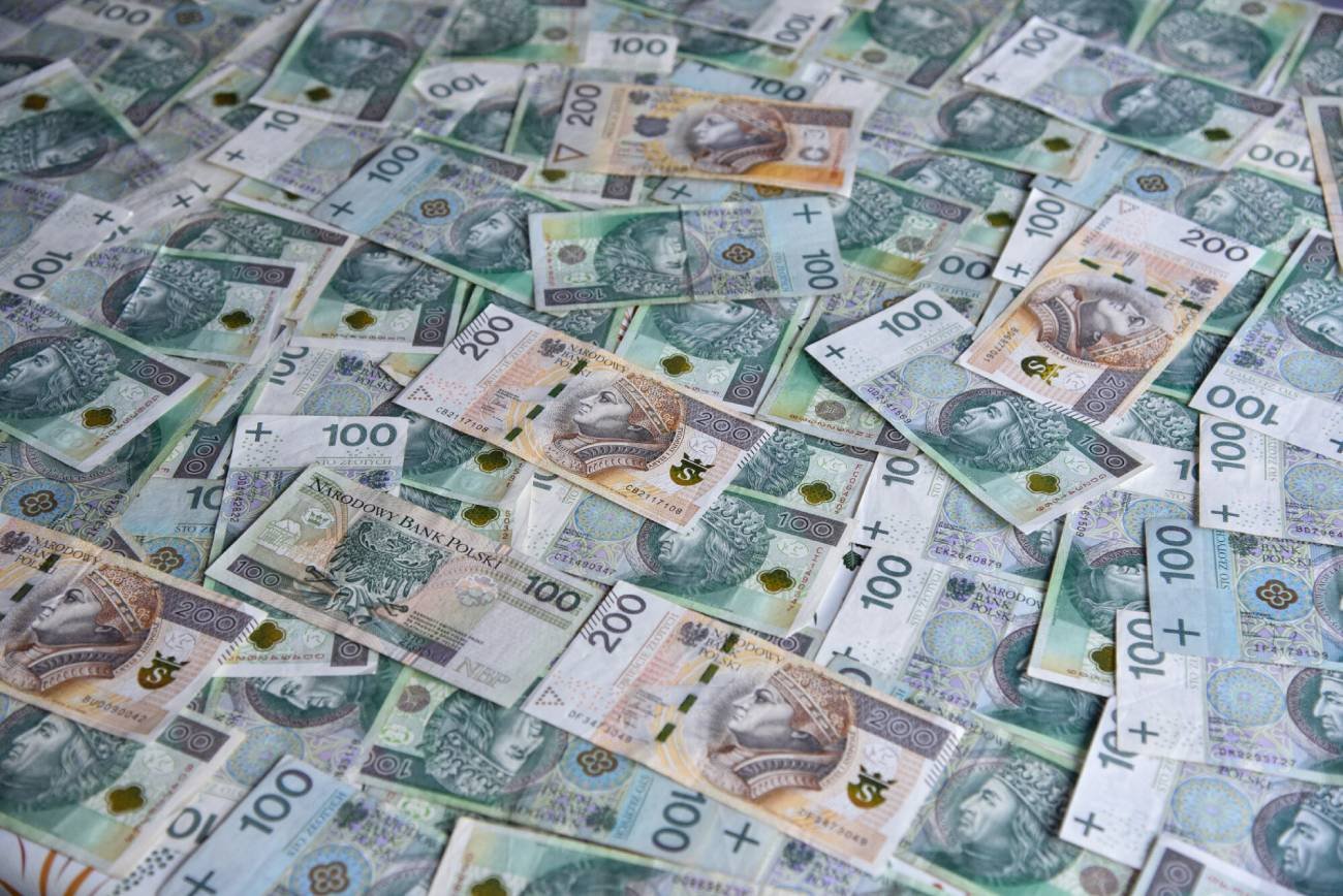 Polskie banknoty.
