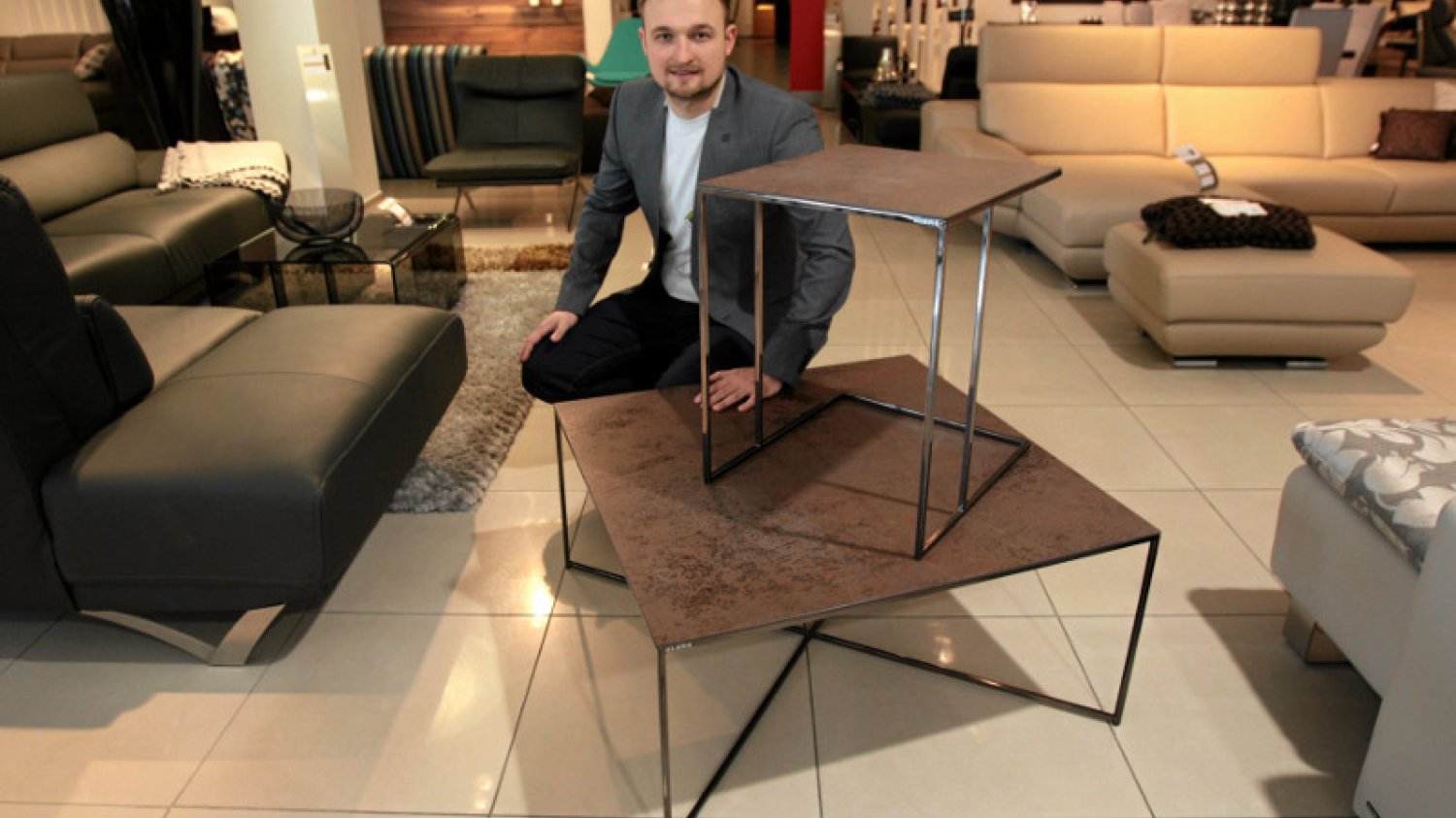 Designer Patryk Góźdź, z Lublina projektuje meble dla firmy Kler.