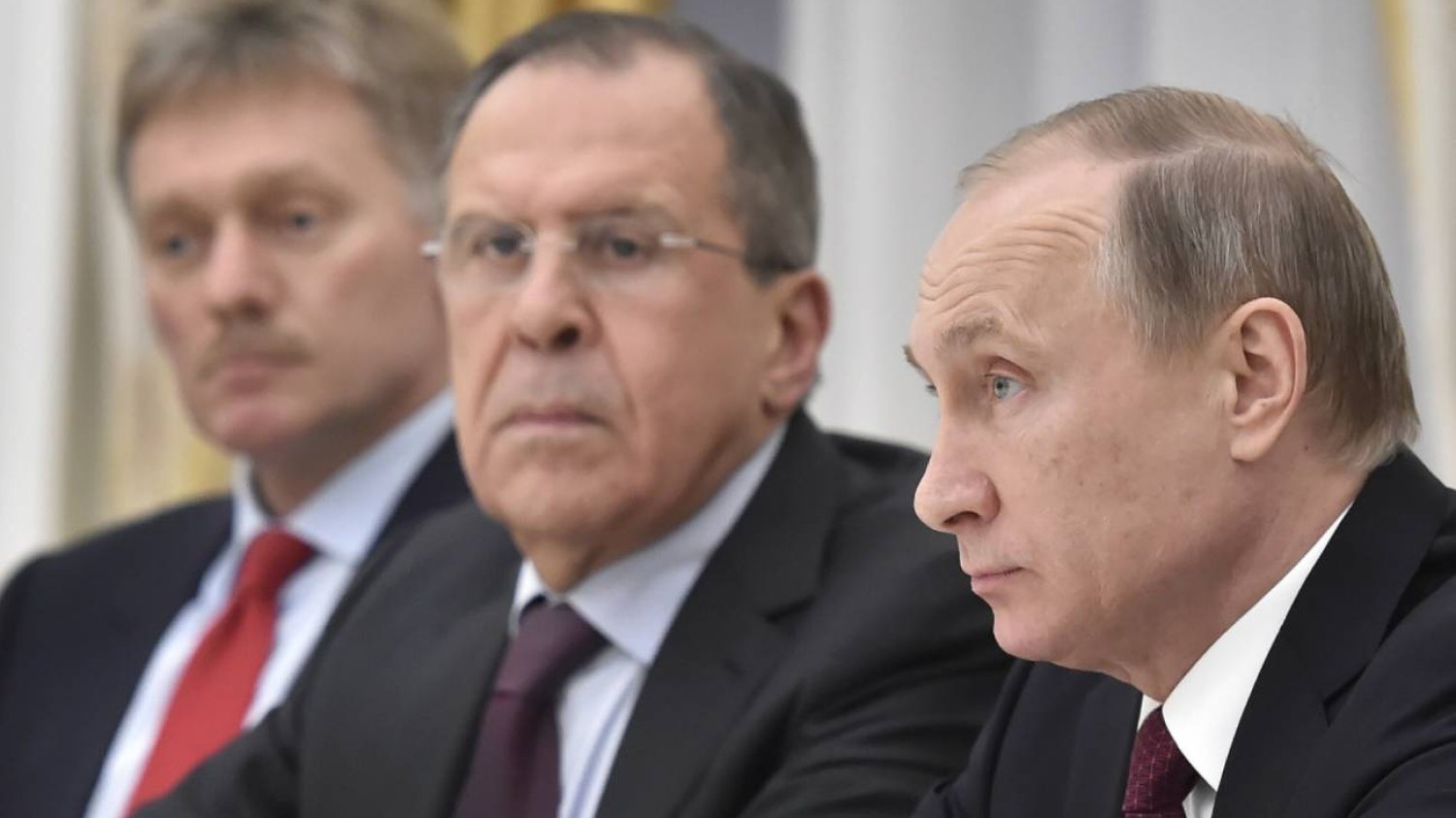 Dimitrij Pieskow, Siergiej Ławrow i Władimir Putin
