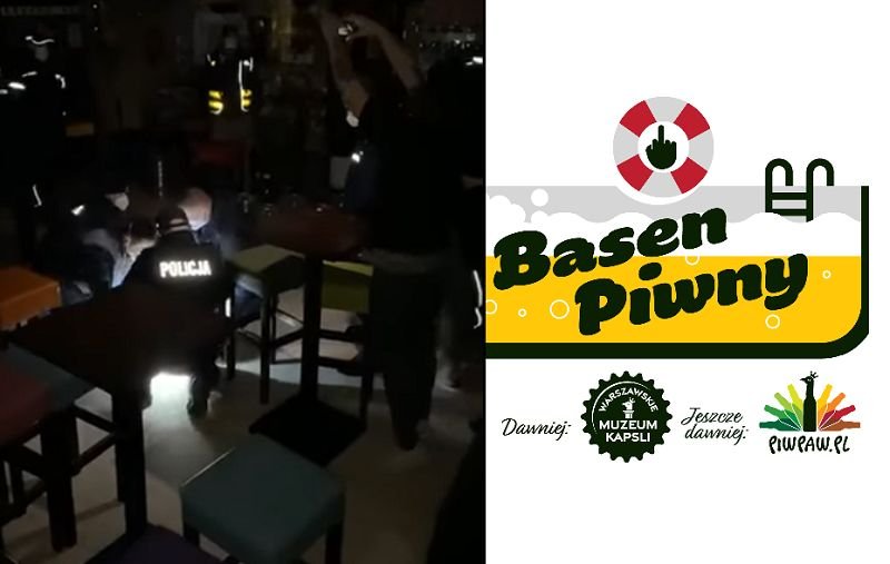 Właściciel lokalu został zabrany na komendę.