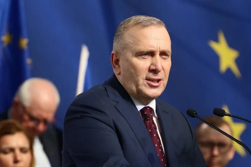 Grzegorz Schetyna, lider Platformy Obywatelskiej, podczas konwencji swojej partii.