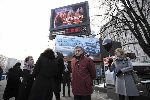 Leszek Balcerowicz pod "licznikiem długu publicznego".