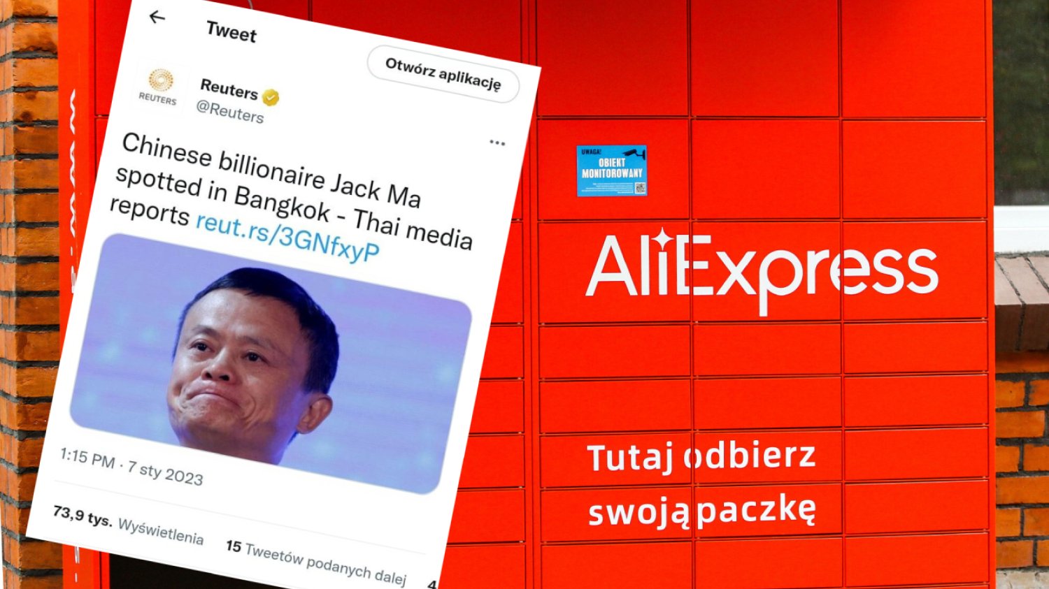 Założyciel AliExpress Jack Ma miał być widziany w Bangkoku