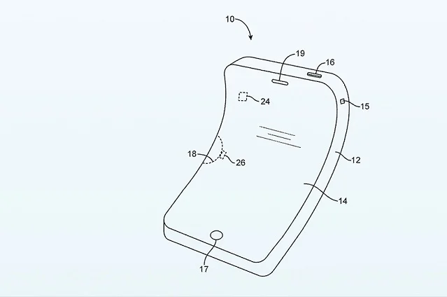 Opatentowany model zginalnego iPhone'a.