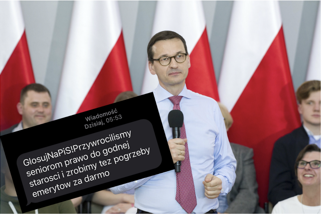 Tajemniczy "SMS od PiS"