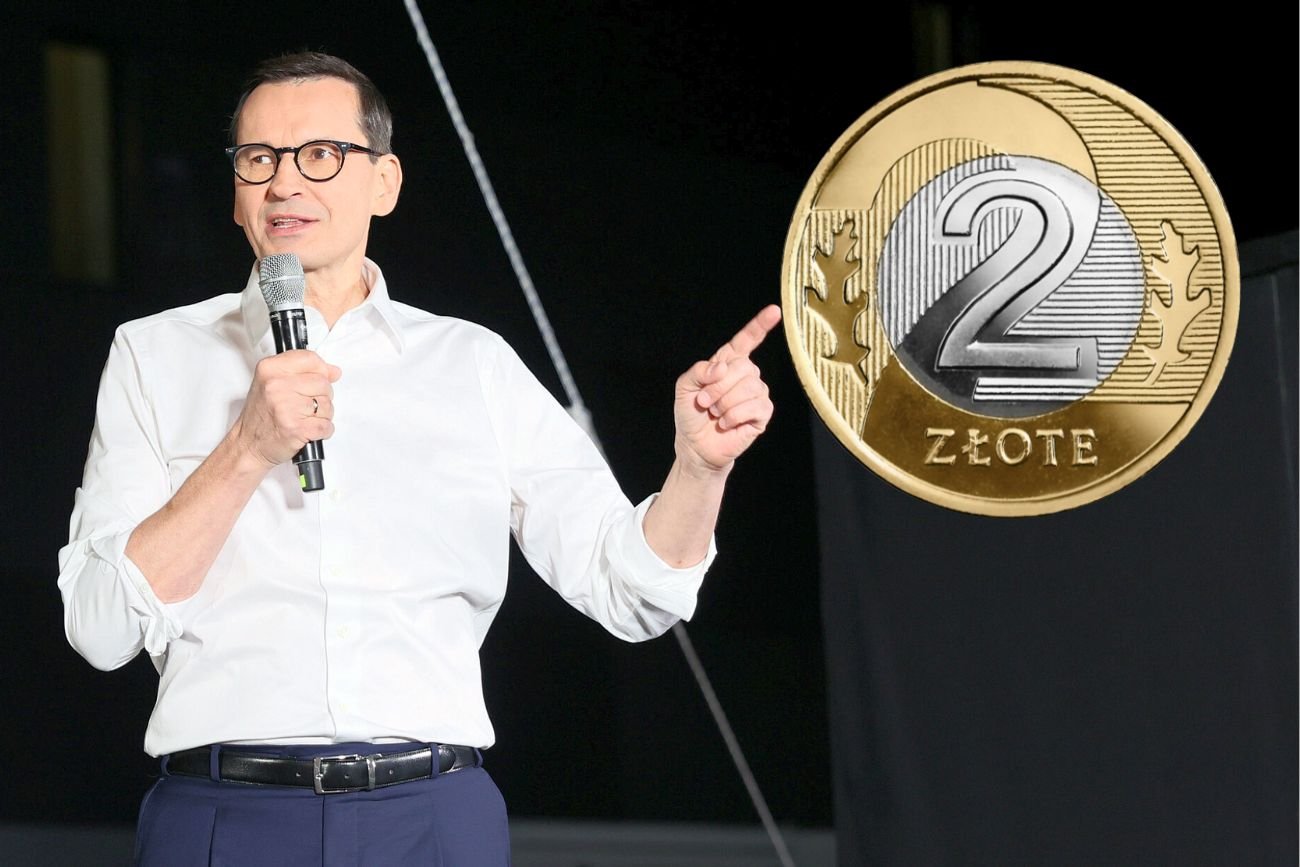 Internauci zastanawiają się, czy Morawiecki oddał Tuskowi 2 złote od pani Danuty, czy schował na lepsze czasy