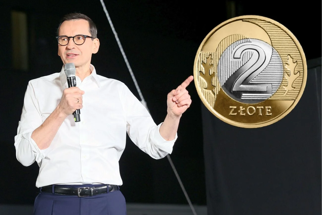 Internauci zastanawiają się, czy Morawiecki oddał Tuskowi 2 złote od pani Danuty, czy schował na lepsze czasy