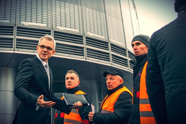 Protest załogi Lotosu.