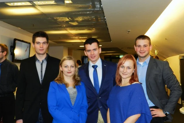 Kamil Kozłowski (pierwszy z prawej) działał w Studenckim Kole Naukowym Ekoenergetyki, był też jego przewodniczącym