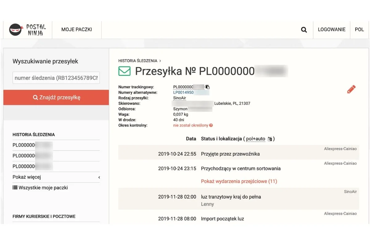 Dane, w których posiadaniu był serwis Postal Ninja, były bardzo łatwe do podejrzenia.