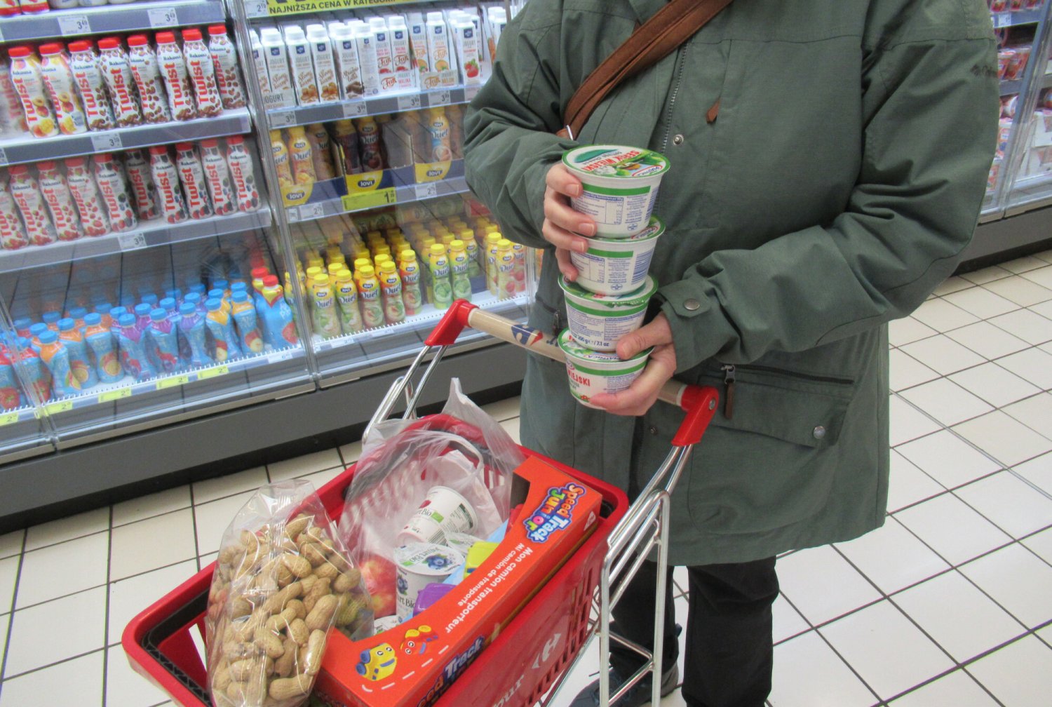 Koszyk zakupowy, a pensja minimalna w Polsce