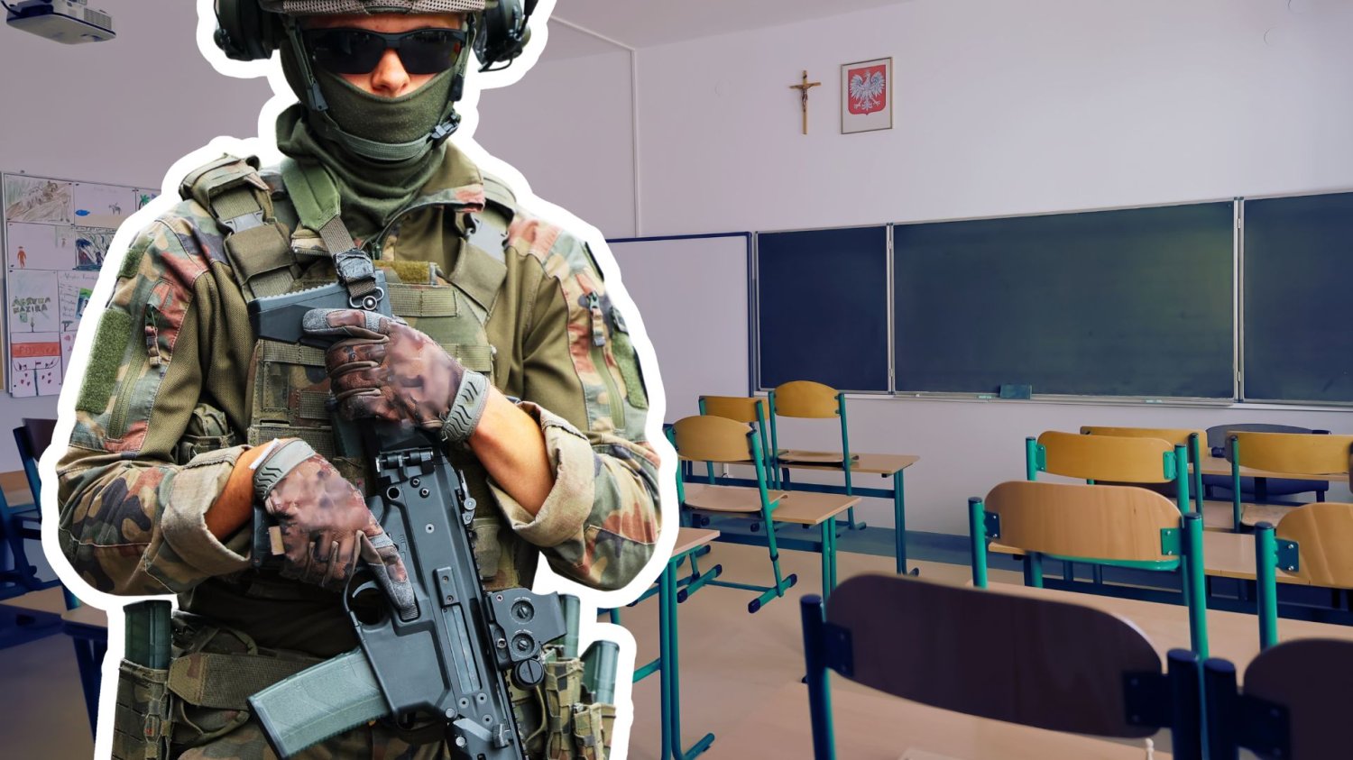 Żołnierze przyjdą uczyć Twoje dziecko. Rusza V edycja programu, który przygotuje uczniów na każdą sytuację. Klasa w szkole i żołnierz. Żołnierze przyjdą do polskich szkół. Rusza V edycja zajęć, które przygotują młodzież na sytuacje kryzysowe.