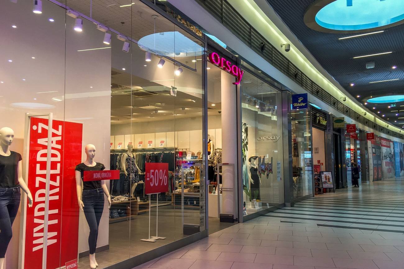 sklep Orsay w galerii handlowej