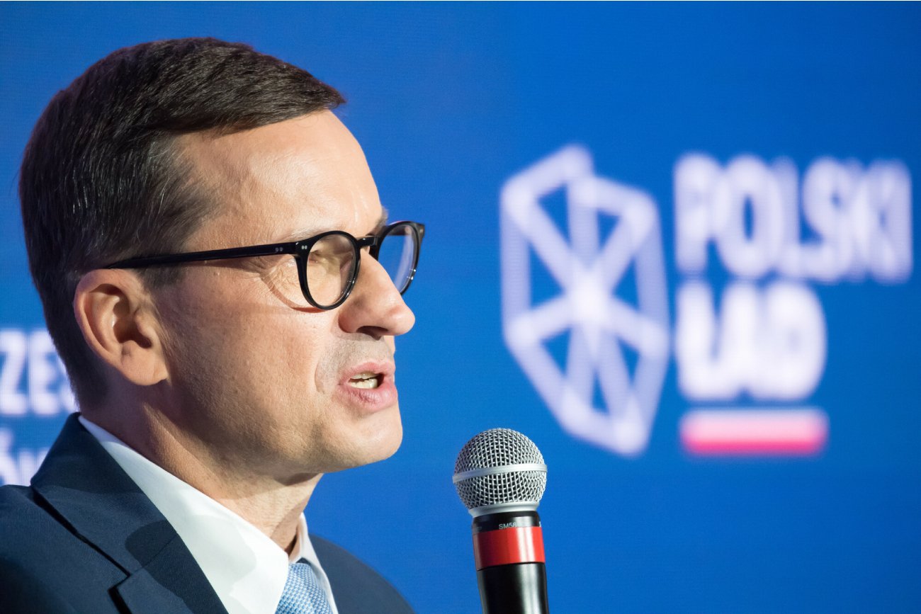 premier Polski Mateusz Morawiecki na konferencji Polskiego Ładu