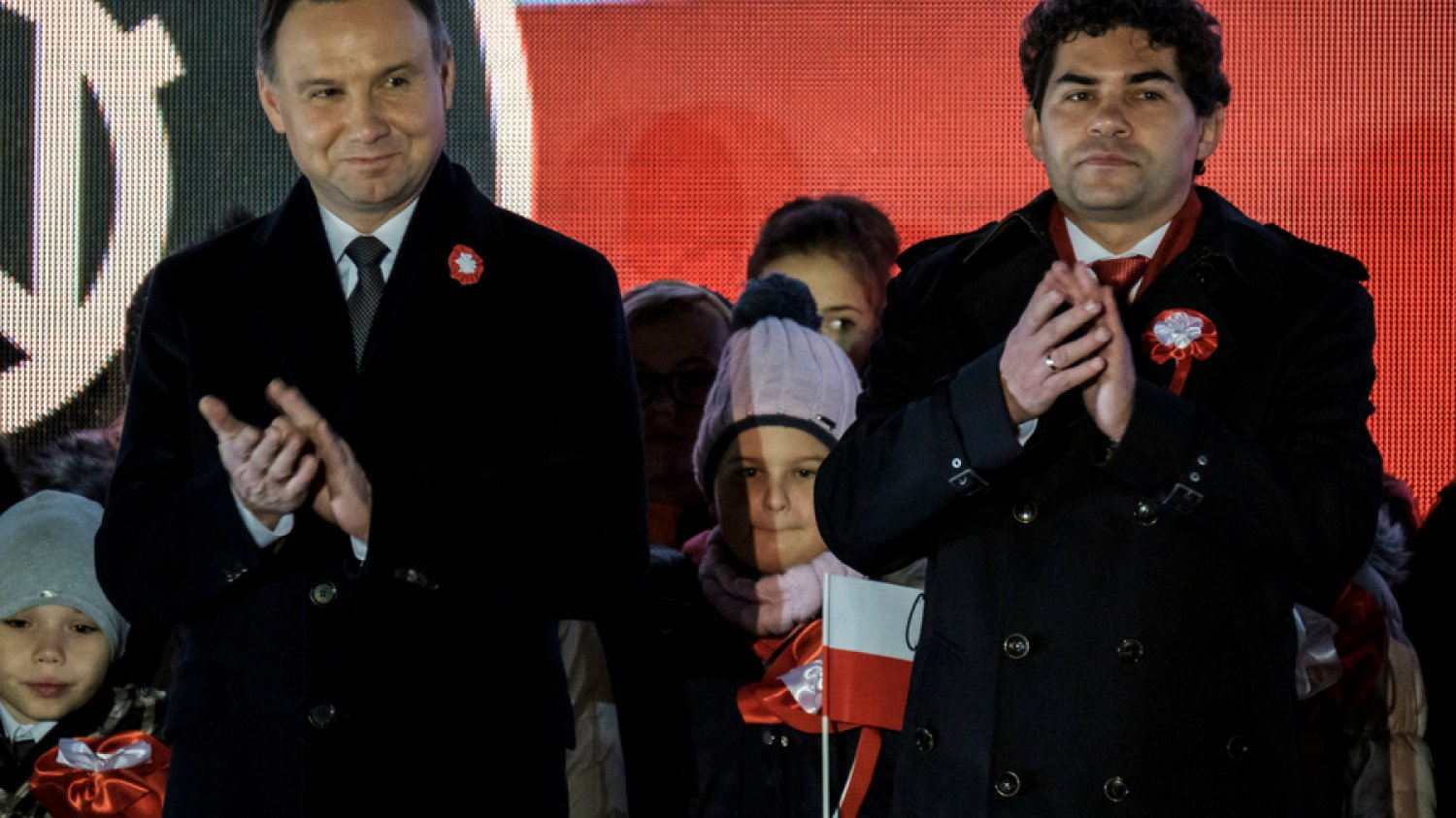 Prezydent RP Andrzej Duda i prezydent Stalowej Woli Lucjusz Nadbereżny.