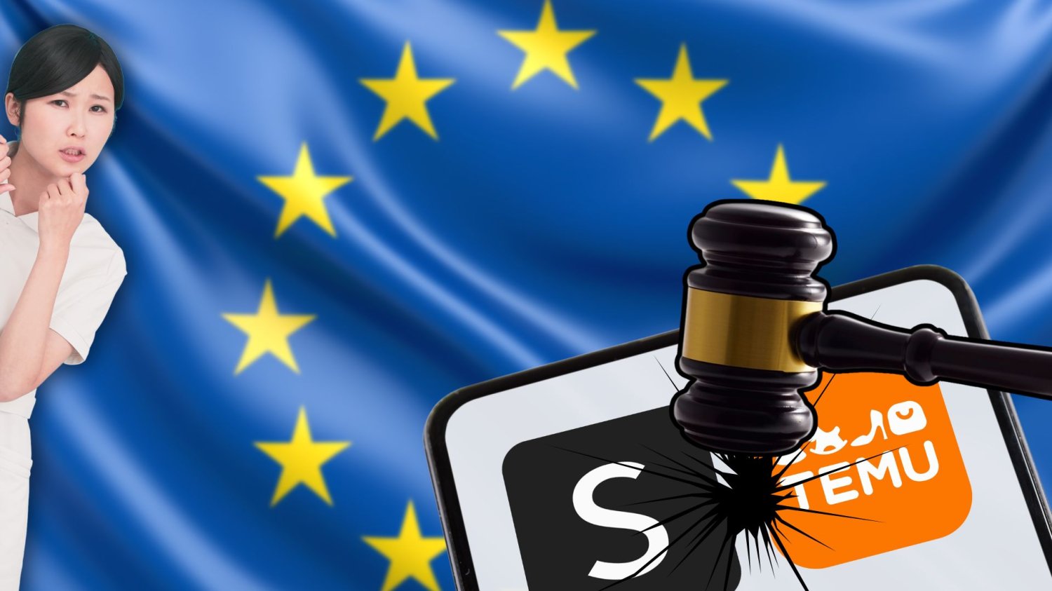 Cła na Temu, Shein i innych. UE mówi "dość" tanim zakupom z Chin Azjatka patrząca jak UE bierze pod młotek Shein i Temu. UE nałoży cła na tanie produkty z Chin.