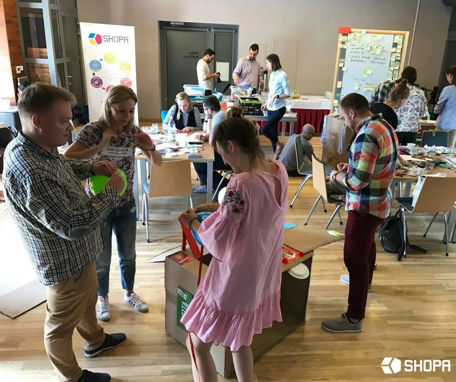 Warsztaty Design Thinking prowadzone dla firmy Sokołów S.A.