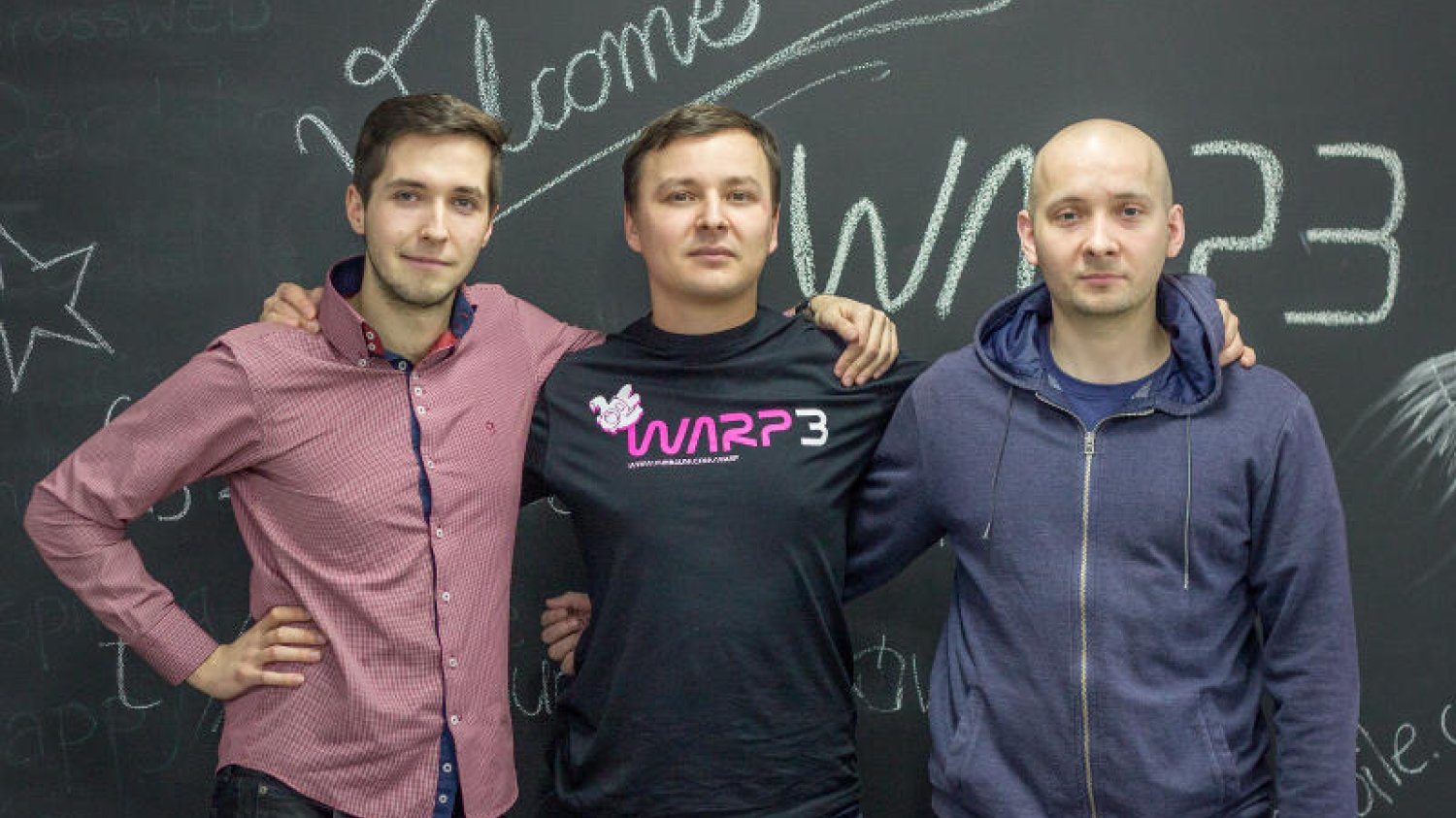 Od lewej: Adam Markiewicz, Marcin Benesz i Mariusz Domański na tegorocznych Kraków WARP3, twórcy Sense