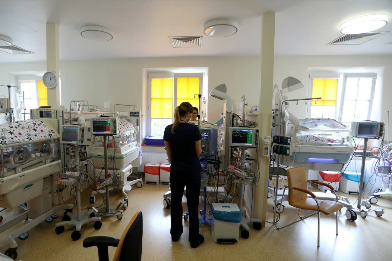 Inkubatory w szpitalu.
