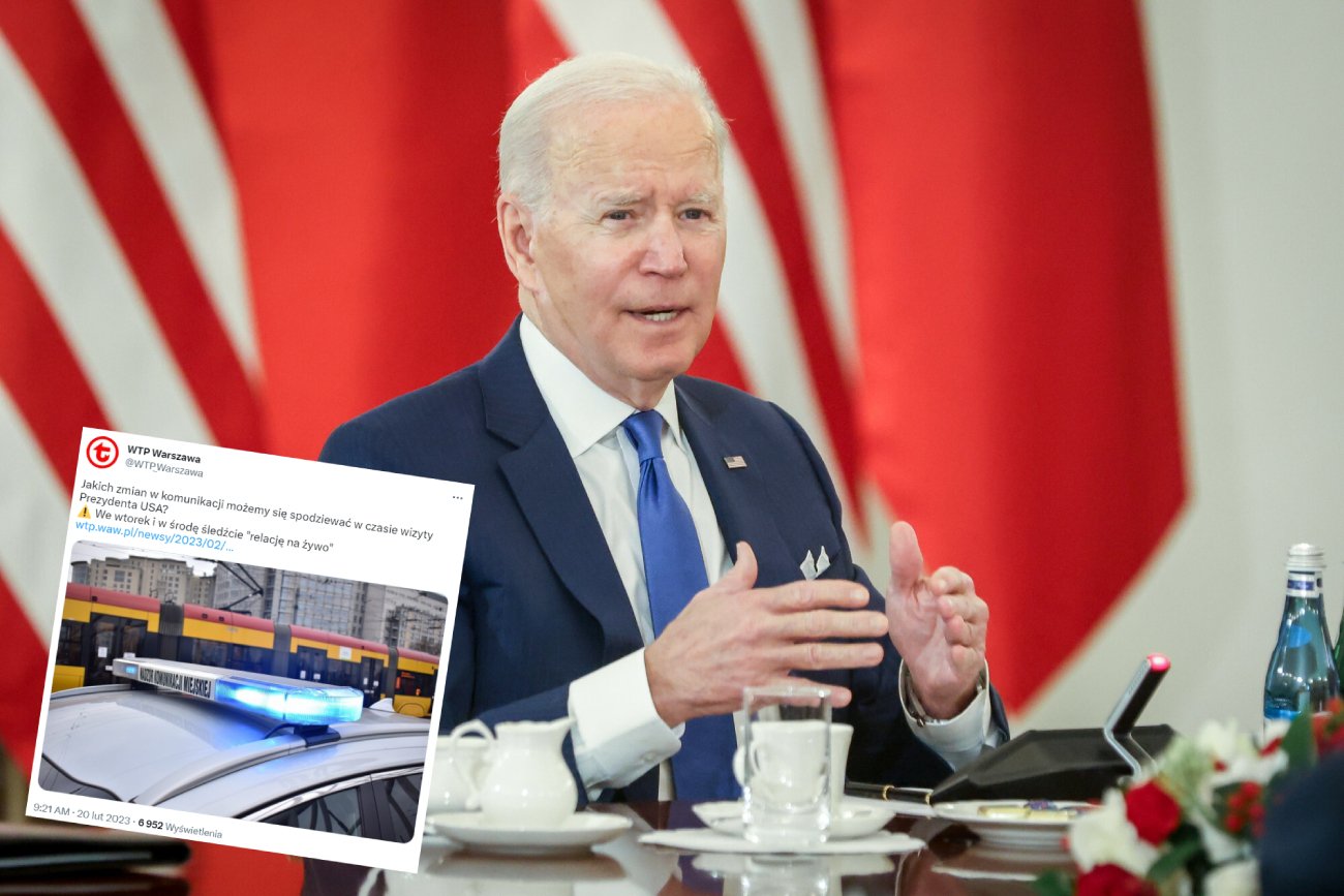 Podczas wizyty Bidena w Polsce niektóre drogi będą zamknięte