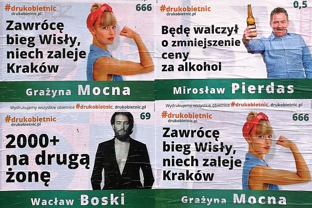 Plakaty o dziwnej treści od kilku dni przyciągają uwagę warszawiaków