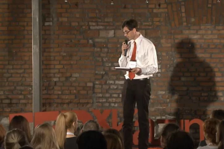 Richard Lucas podczas TEDx Kazimierz.