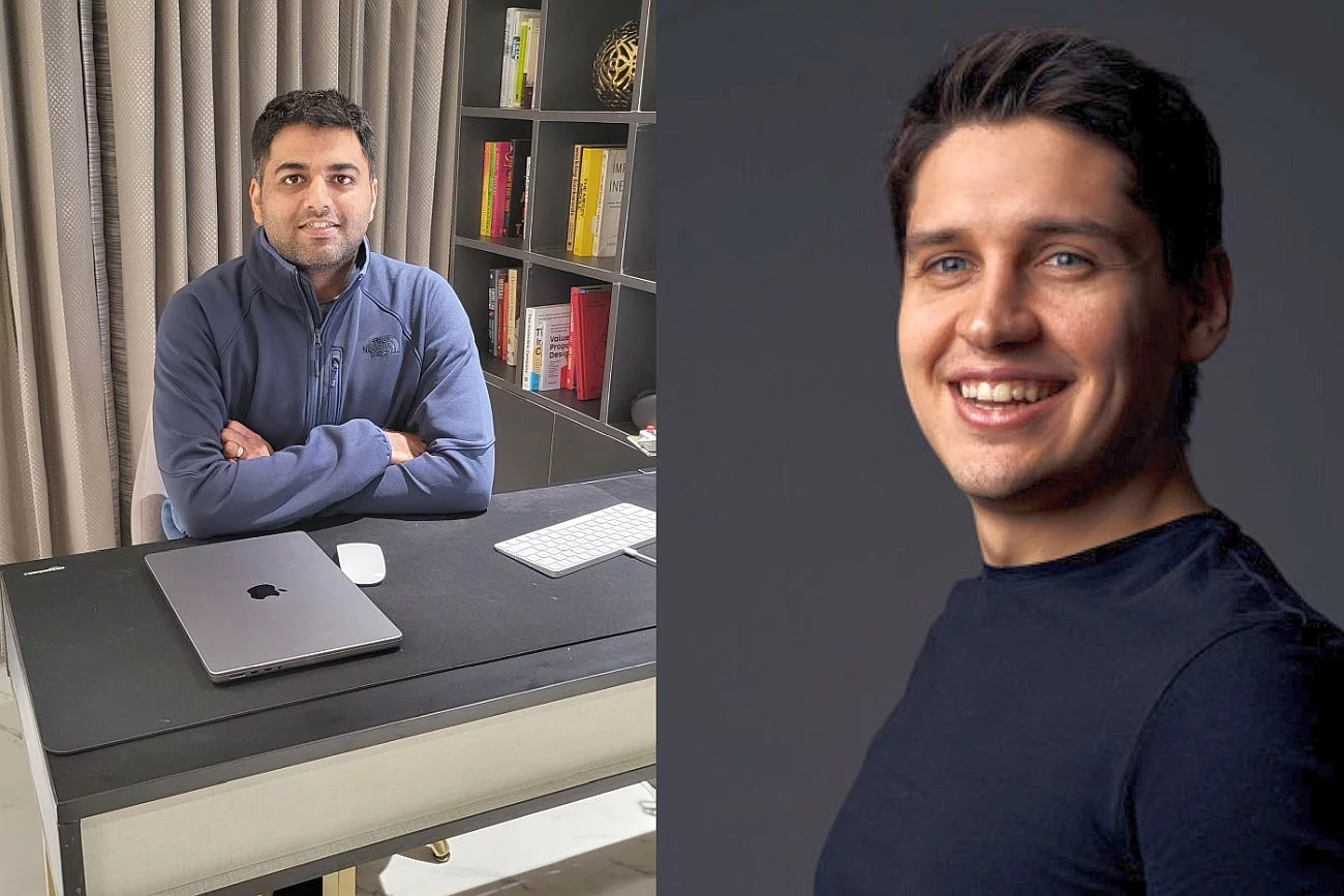 Gaurav Sharma, founder i CEO SaaS Labs oraz Ross Knap - założyciel i szef Call Page