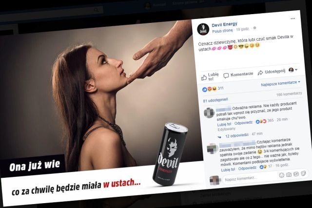 Waterius, producent Devil Energy Drink, musi zapłacić 60 tys. zł kary za skandaliczną reklamę