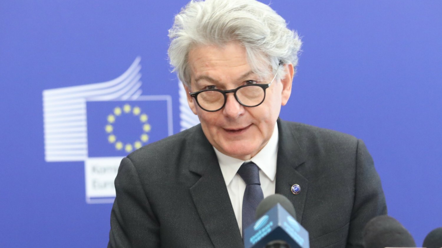 Unijny komisarz ds. rynku wewnętrznego Thierry Breton