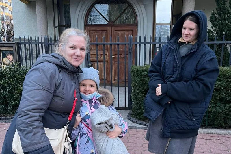 Marokańsko-ukraińska rodzina, która jest już bezpieczna w Polsce. Fot: archiwum własne