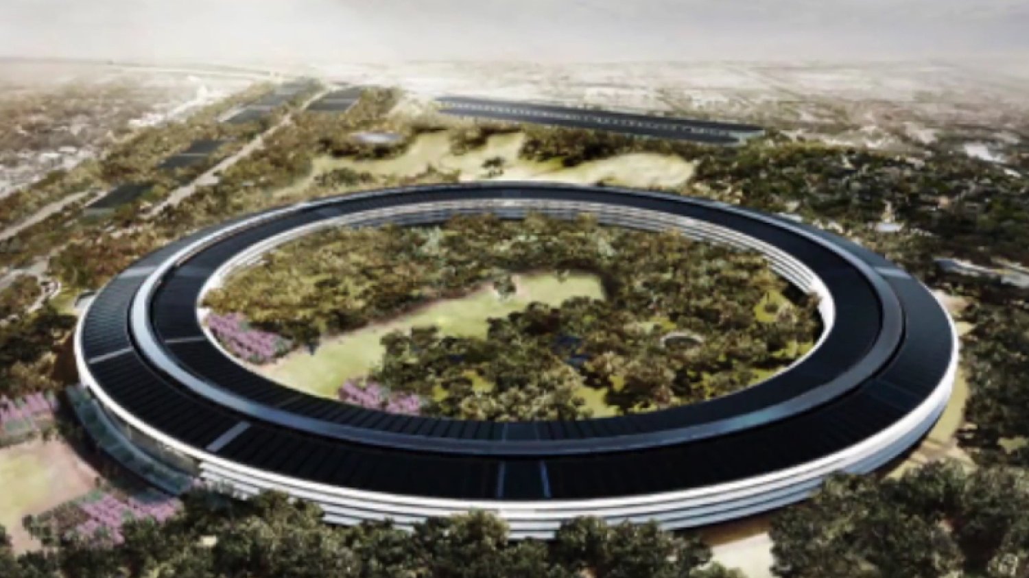 Tak ma wyglądać kampus Google'a w Cupertino, zasilany gigantyczną elektrownią słoneczną