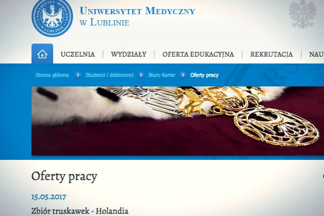 Sytuacja polskich lekarzy wchodzących na rynek pracy nie jest najlepsza, ale takiej szczerości od publicznego uniwersytetu chyba nikt się nie spodziewał