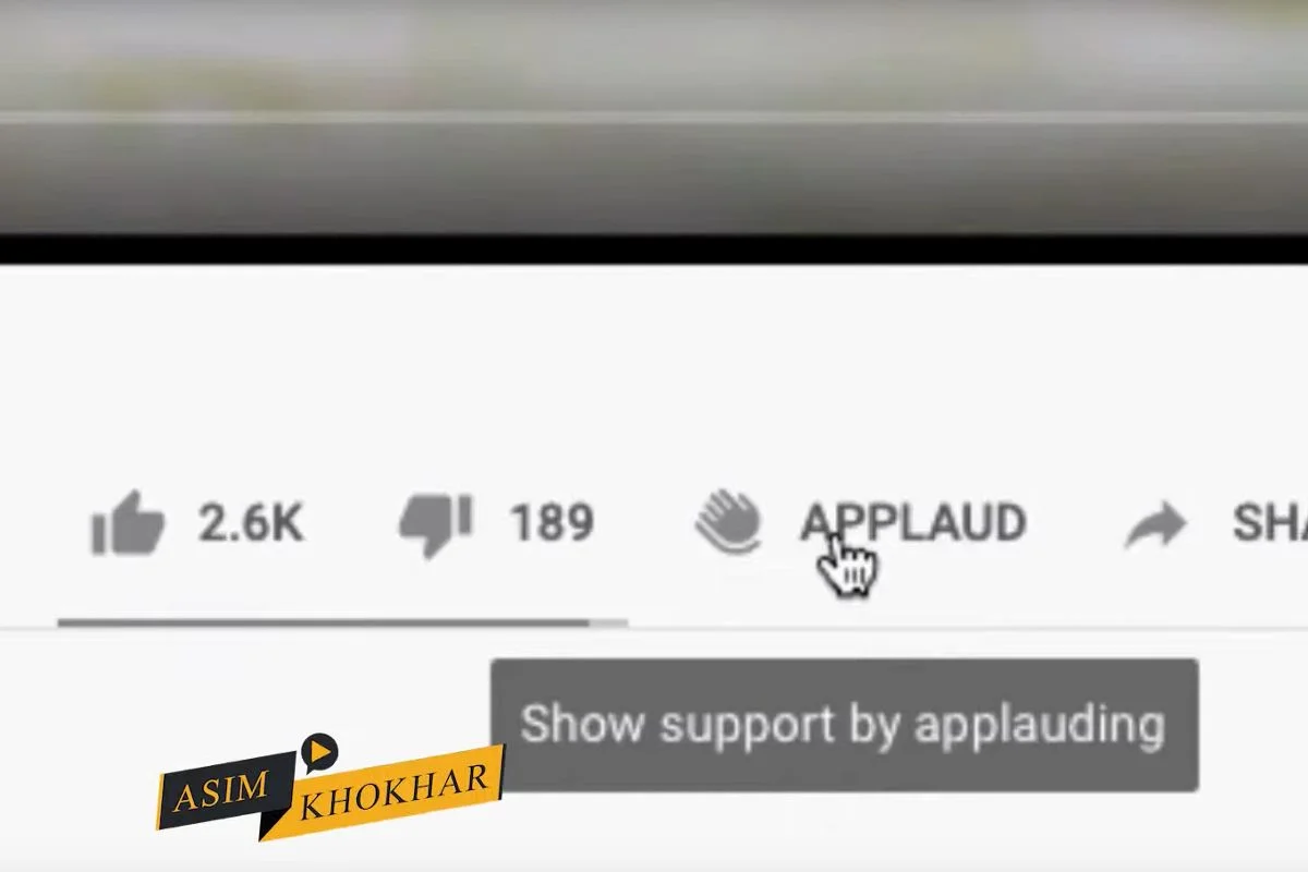 Przycisk applause na YouTube jest na razie w fazie testów