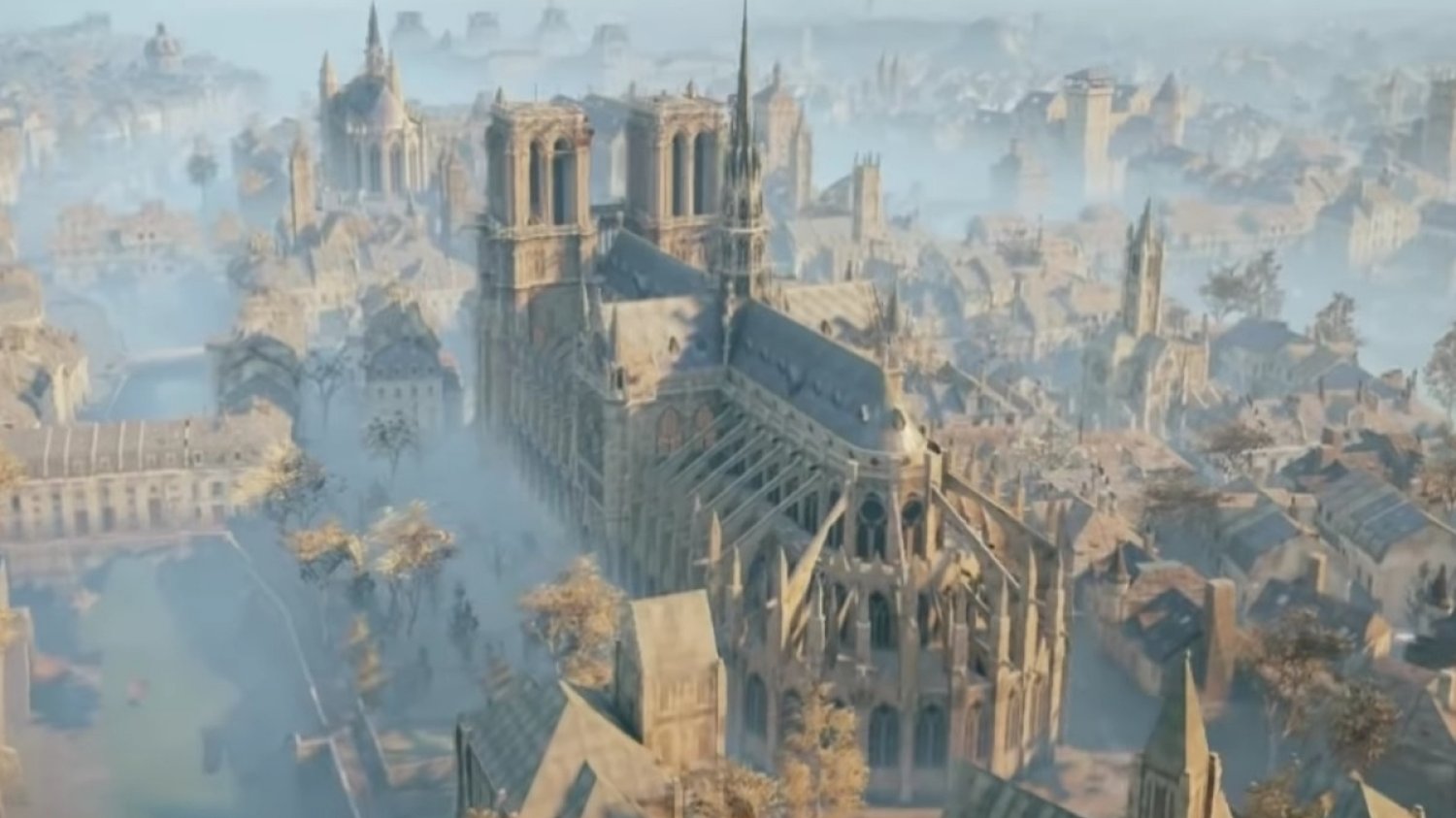 W trakcie prac nad grą "Assassin's Creed: Unity" precyzyjnie odwzorowano część szczegółów architektonicznych katedry Notre Dame.