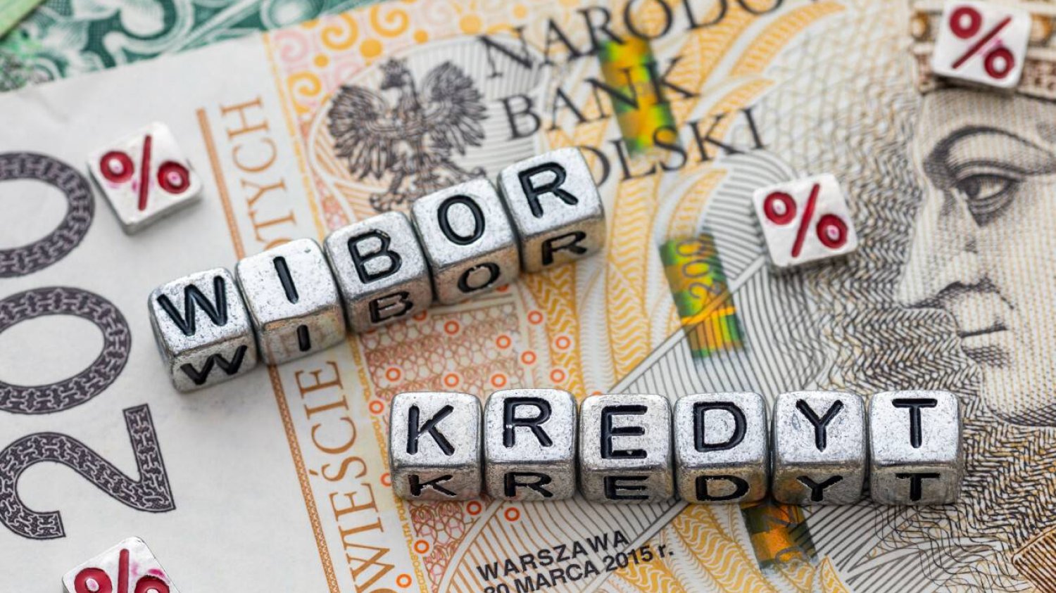 200 złotych i hasło kredyt oraz WIBOR.