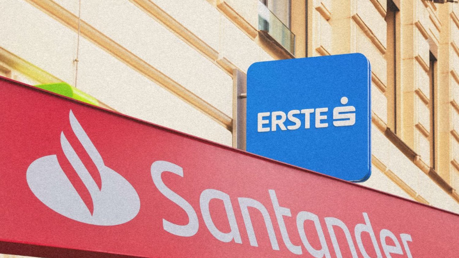 Logo Santander i Erste.