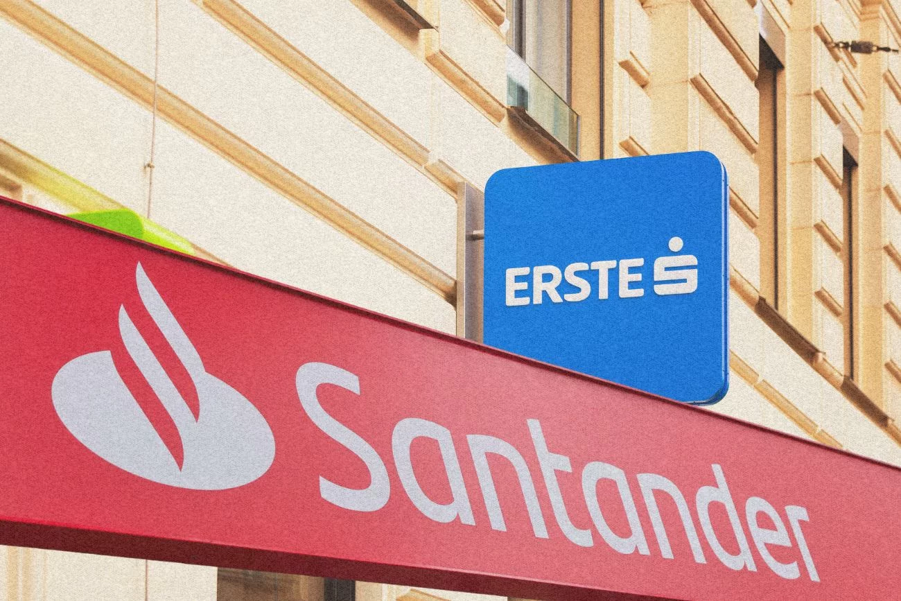 Logo Santander i Erste.