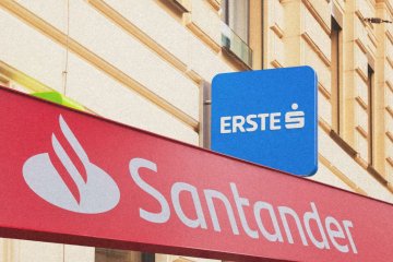 Logo Santander i Erste.