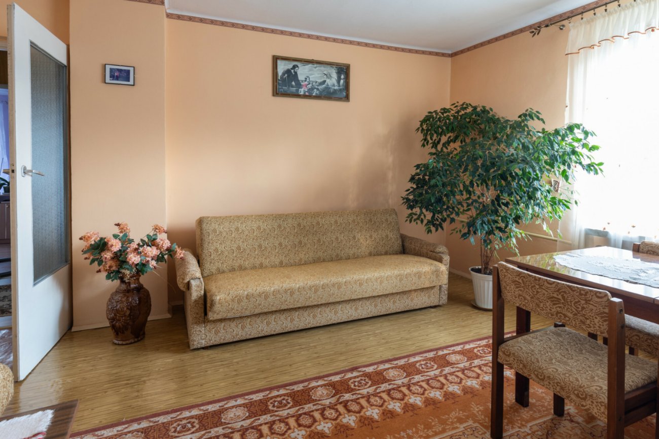 Mieszkanie z wystrojem PRL.