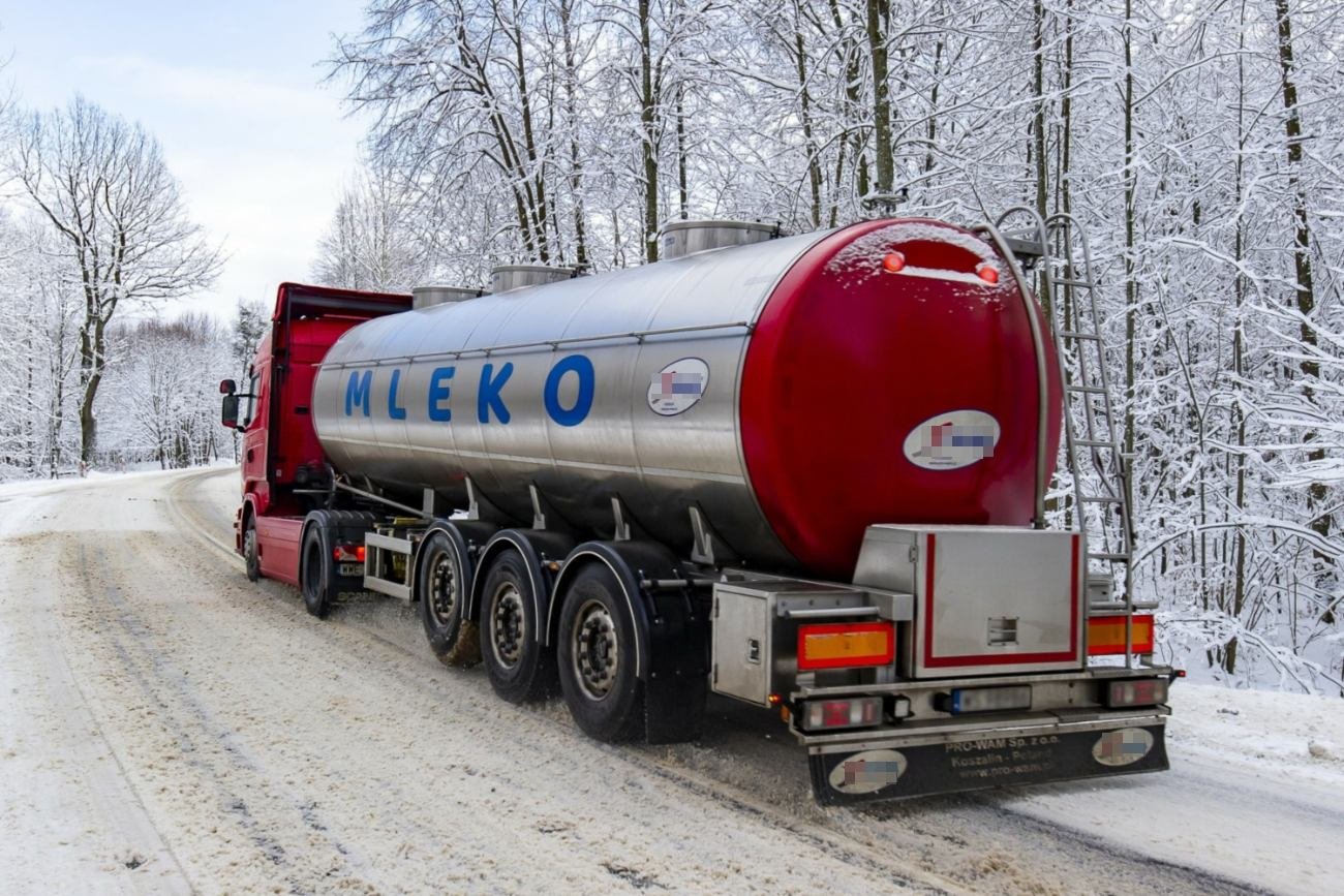 Cysterna z mlekiem