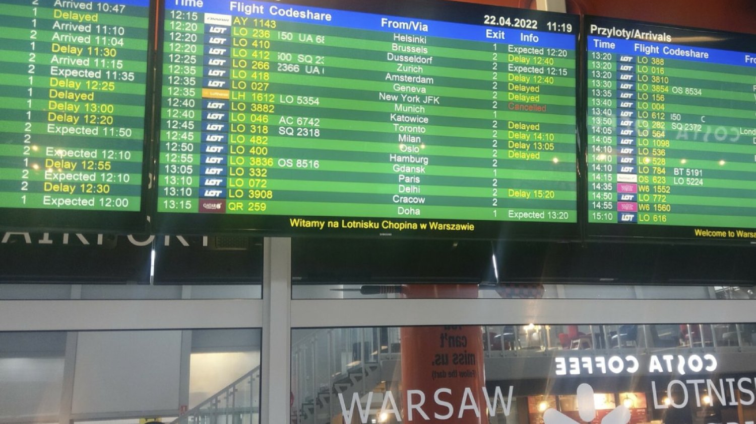 Na jakich lotniskach jest najwięcej opóźnień lotów?