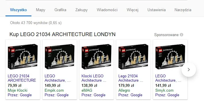 Uwagę kupujących powinna zwrócić podejrzanie niska cena produktów w sklepie MojeKlocki.com