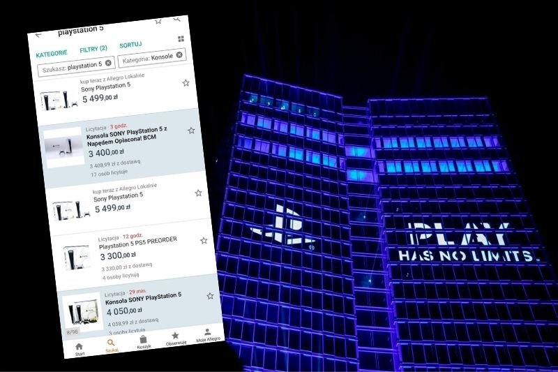 Ceny nowej konsoli na Allegro osiągają horrendalne ceny.